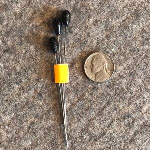 Trio of Black Hatpins